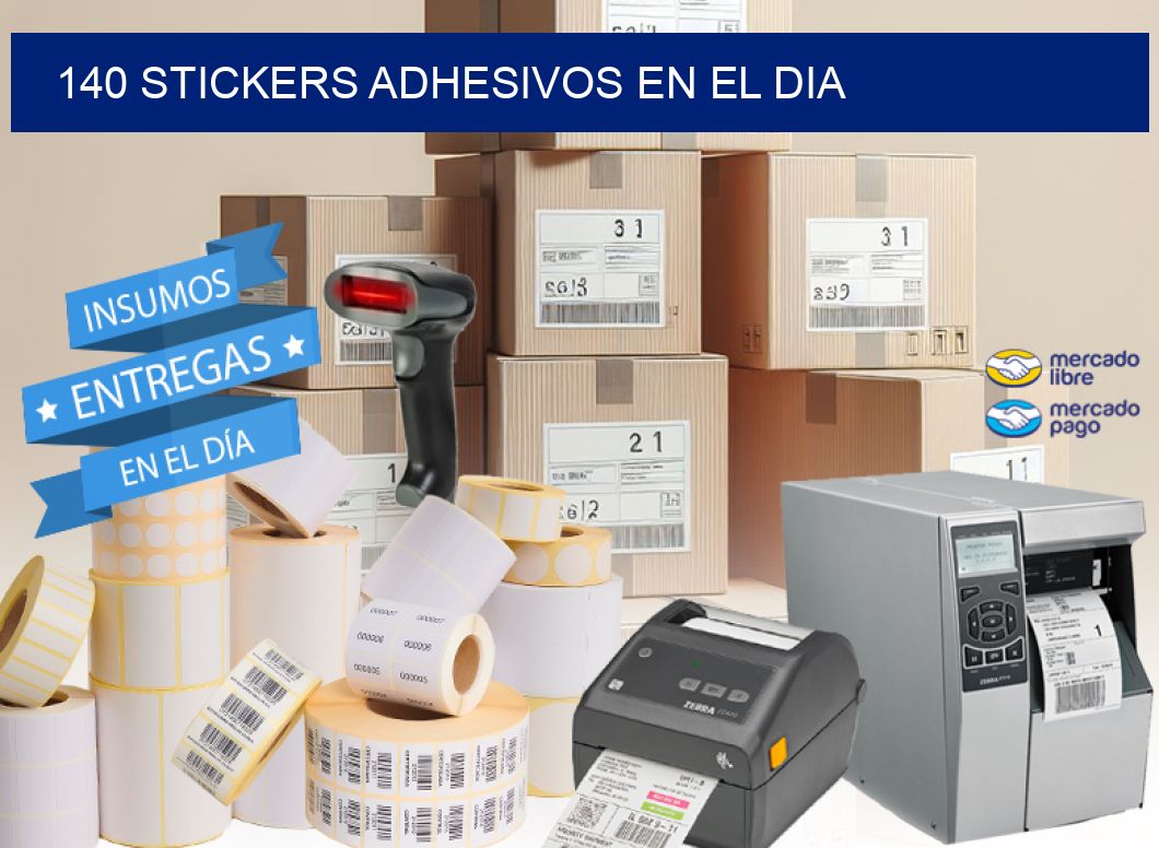 140 stickers adhesivos en el dia