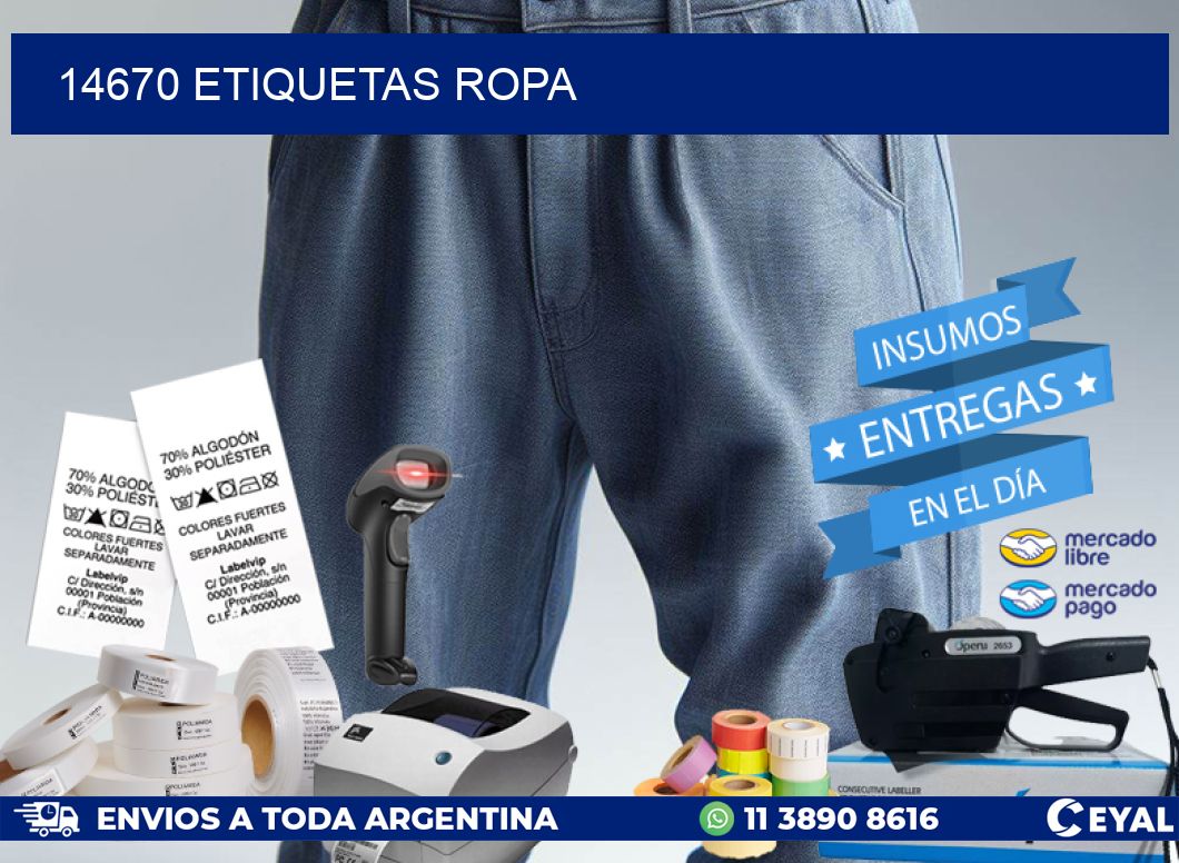 14670 ETIQUETAS ROPA