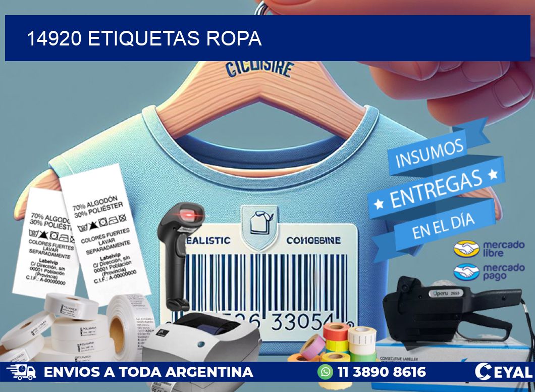 14920 ETIQUETAS ROPA