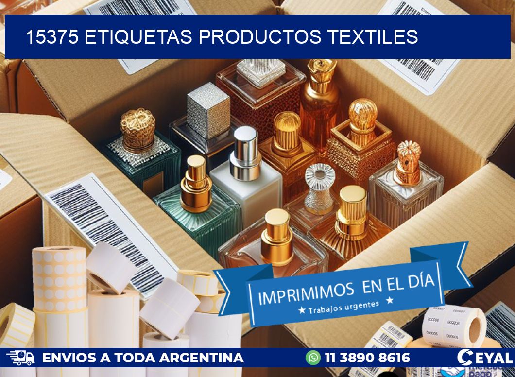 15375 ETIQUETAS PRODUCTOS TEXTILES