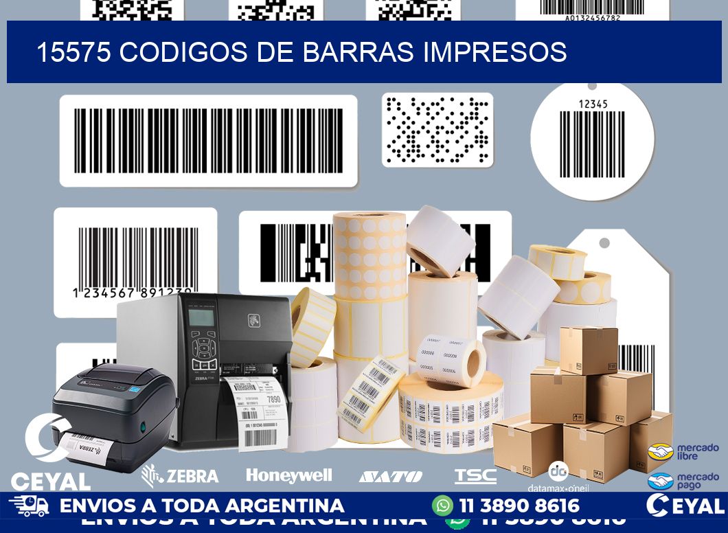 15575 codigos de barras impresos
