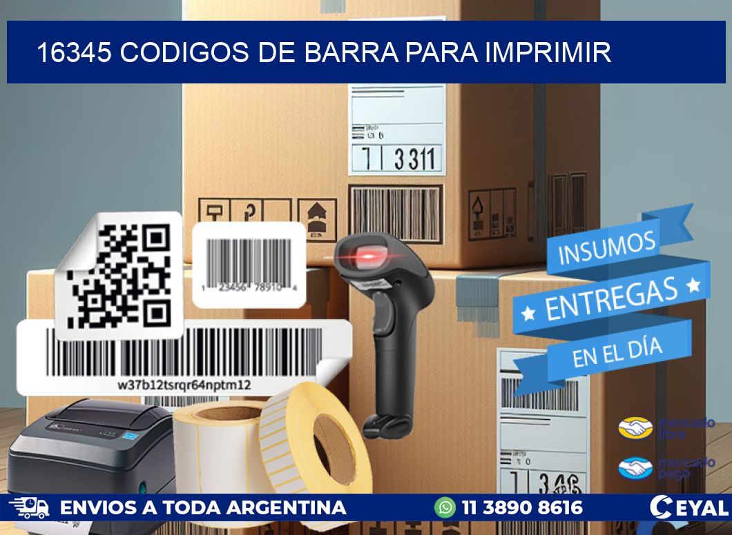 16345 codigos de barra para imprimir