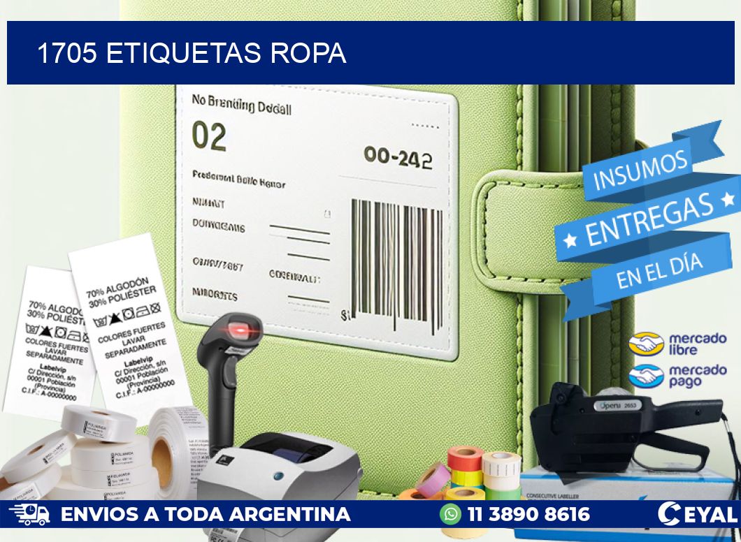 1705 ETIQUETAS ROPA