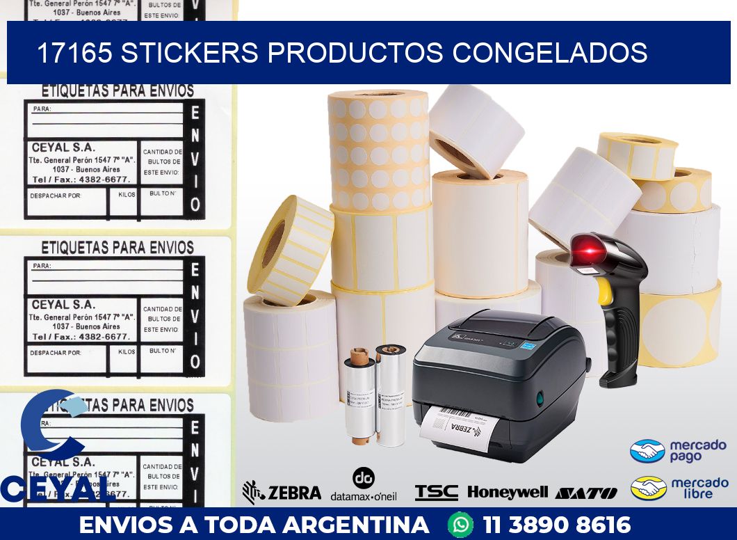 17165 stickers productos congelados