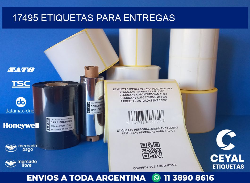 17495 ETIQUETAS PARA ENTREGAS