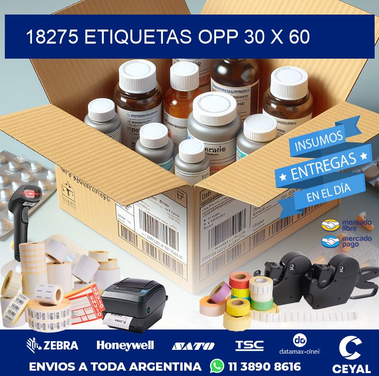 18275 ETIQUETAS OPP 30 X 60