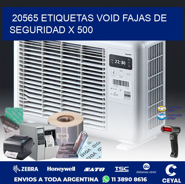 20565 ETIQUETAS VOID FAJAS DE SEGURIDAD X 500