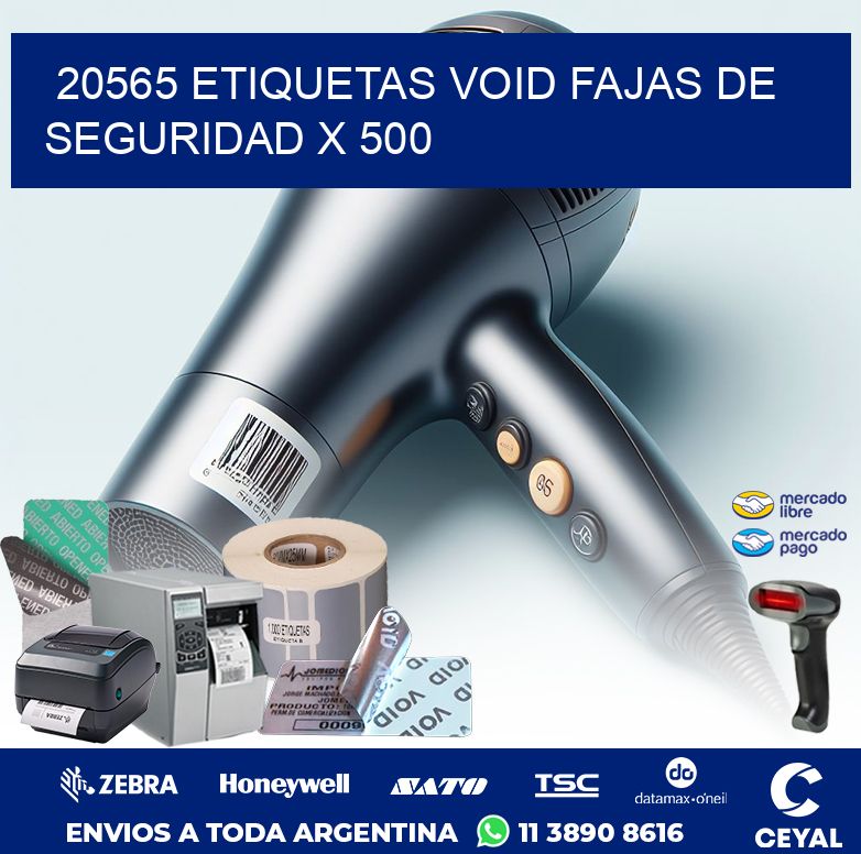 20565 ETIQUETAS VOID FAJAS DE SEGURIDAD X 500