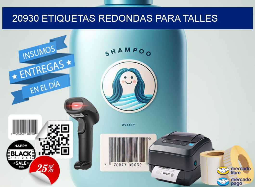 20930 ETIQUETAS REDONDAS PARA TALLES