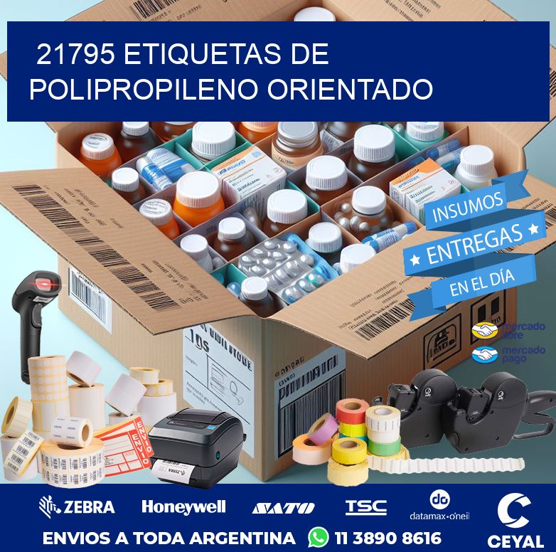21795 ETIQUETAS DE POLIPROPILENO ORIENTADO
