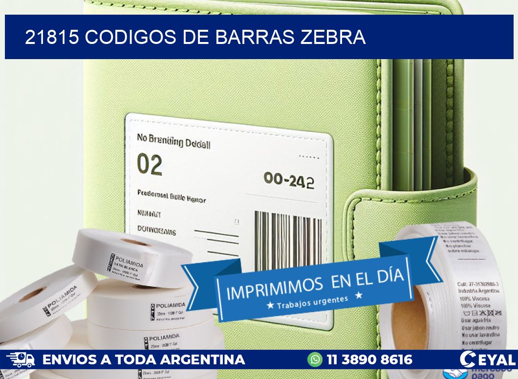 21815 codigos de barras zebra