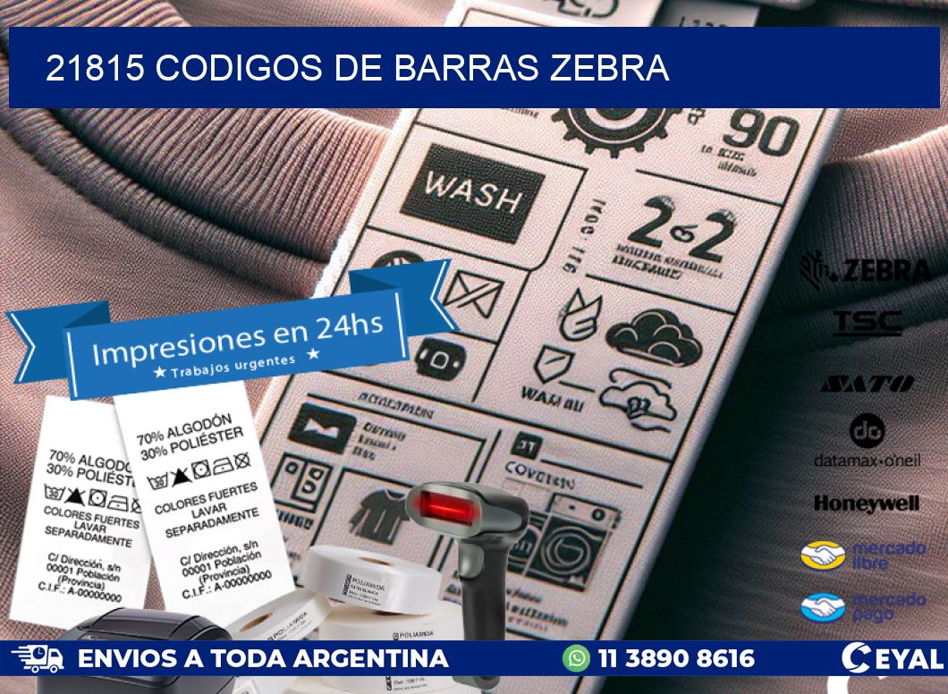 21815 codigos de barras zebra