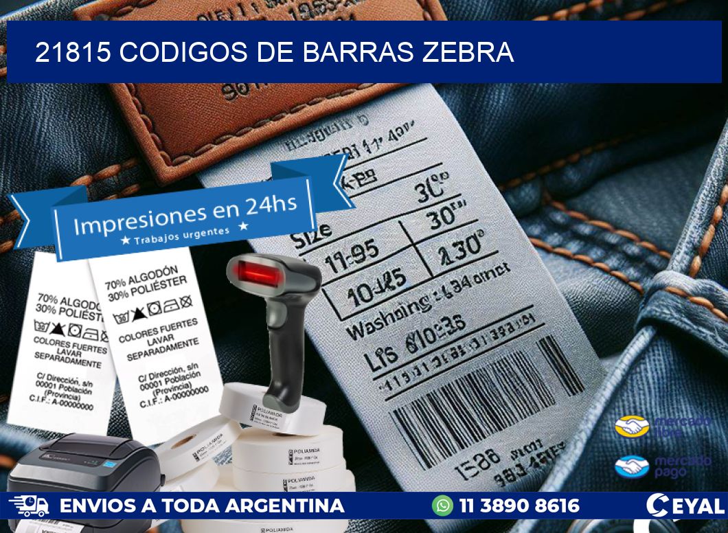 21815 codigos de barras zebra