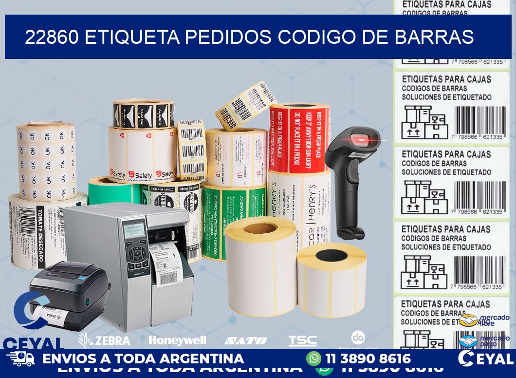 22860 etiqueta pedidos codigo de barras