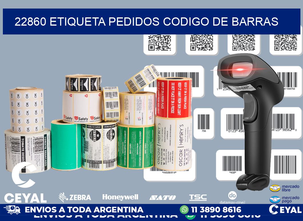 22860 etiqueta pedidos codigo de barras