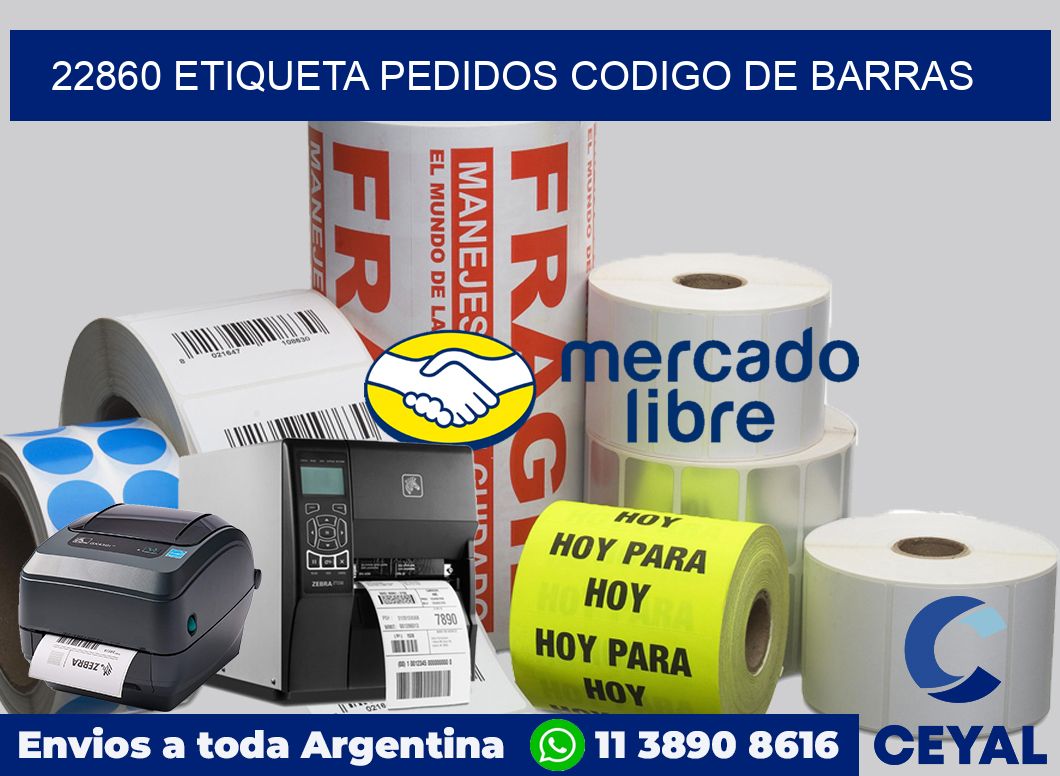 22860 etiqueta pedidos codigo de barras