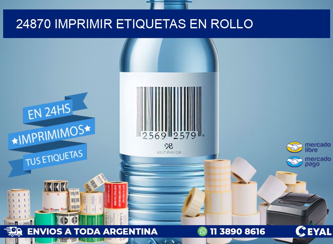 24870 imprimir etiquetas en rollo