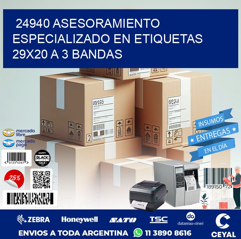 24940 ASESORAMIENTO ESPECIALIZADO EN ETIQUETAS 29X20 A 3 BANDAS