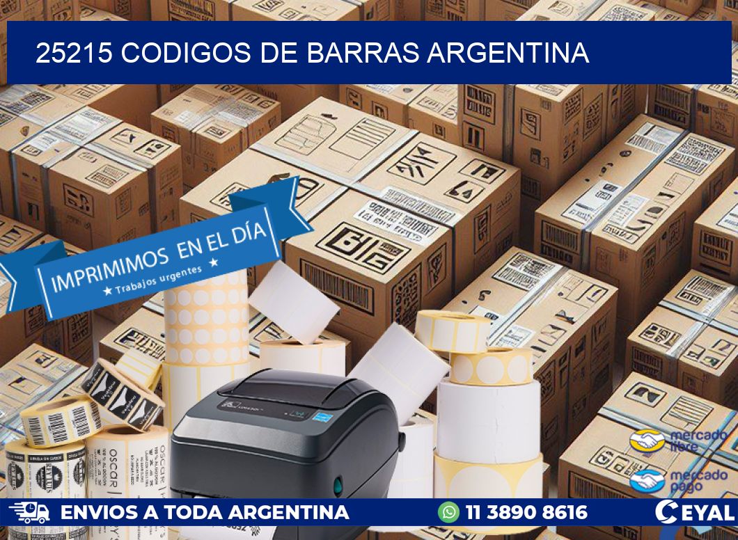 25215 CODIGOS DE BARRAS ARGENTINA