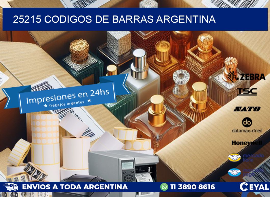 25215 CODIGOS DE BARRAS ARGENTINA