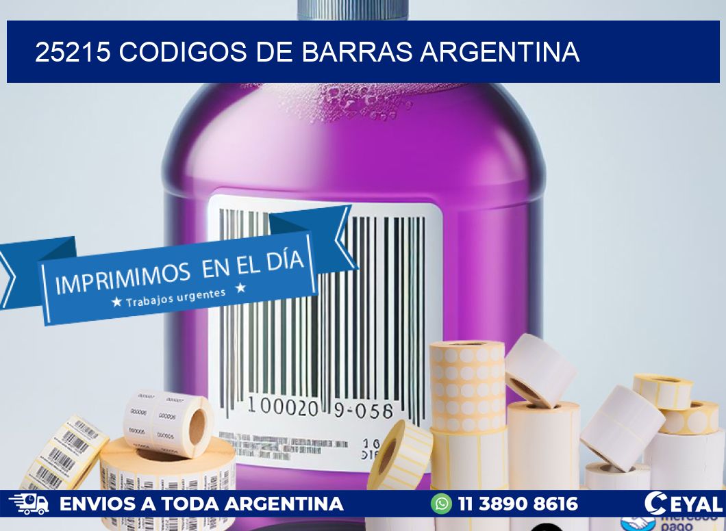25215 CODIGOS DE BARRAS ARGENTINA