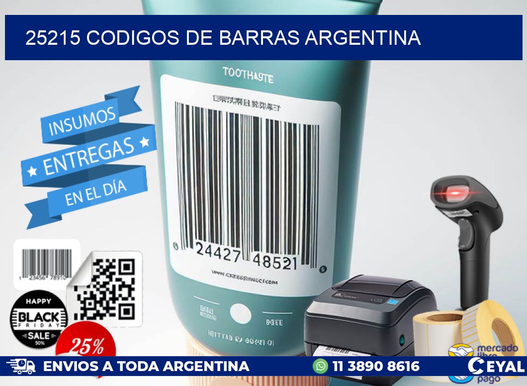 25215 CODIGOS DE BARRAS ARGENTINA