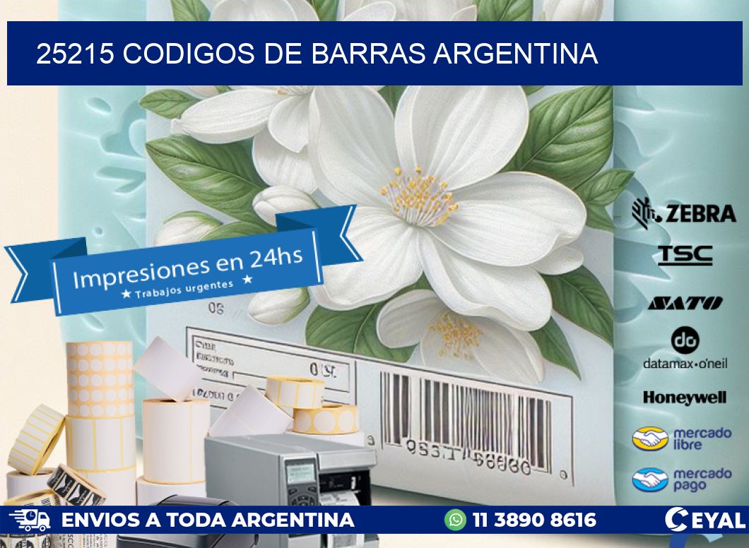 25215 CODIGOS DE BARRAS ARGENTINA