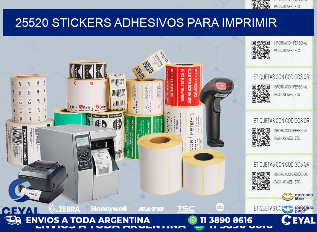 25520 stickers adhesivos para imprimir