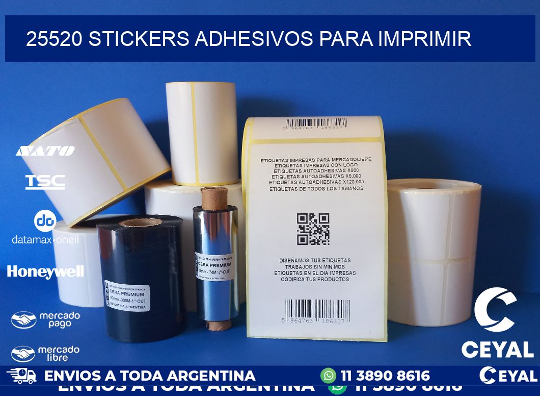 25520 stickers adhesivos para imprimir
