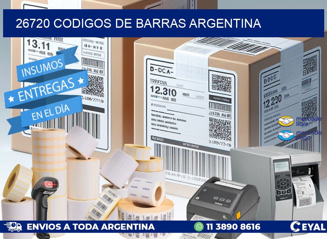 26720 CODIGOS DE BARRAS ARGENTINA