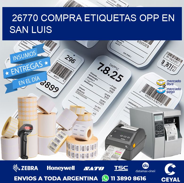 26770 COMPRA ETIQUETAS OPP EN SAN LUIS