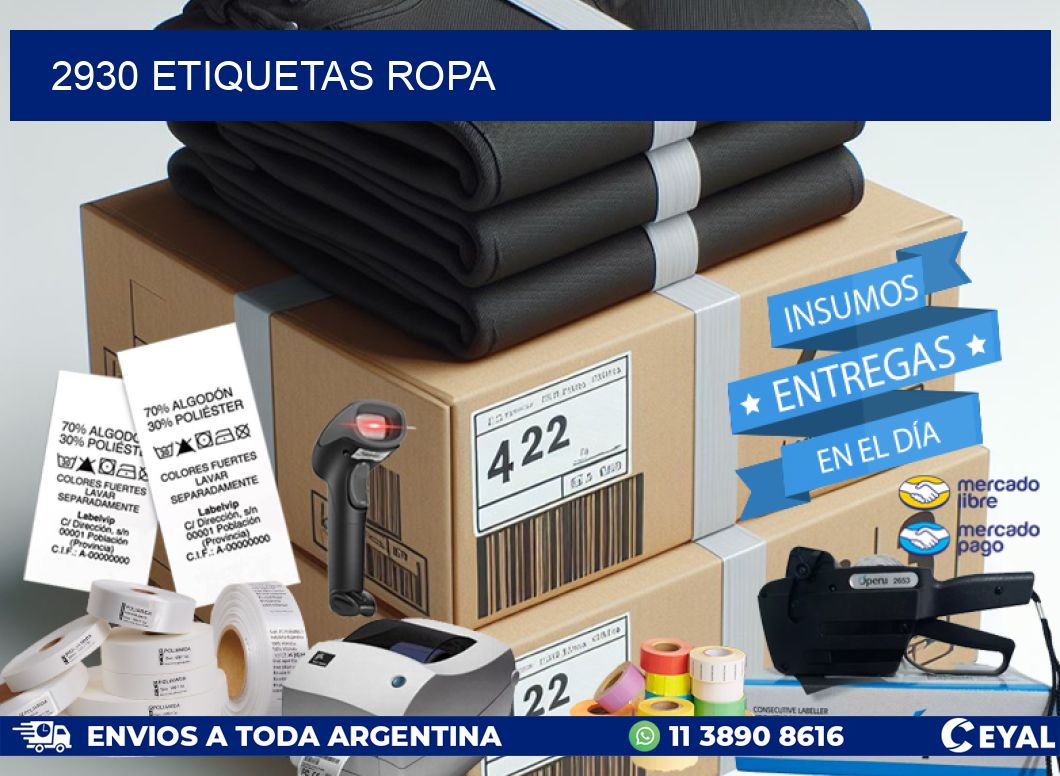 2930 ETIQUETAS ROPA