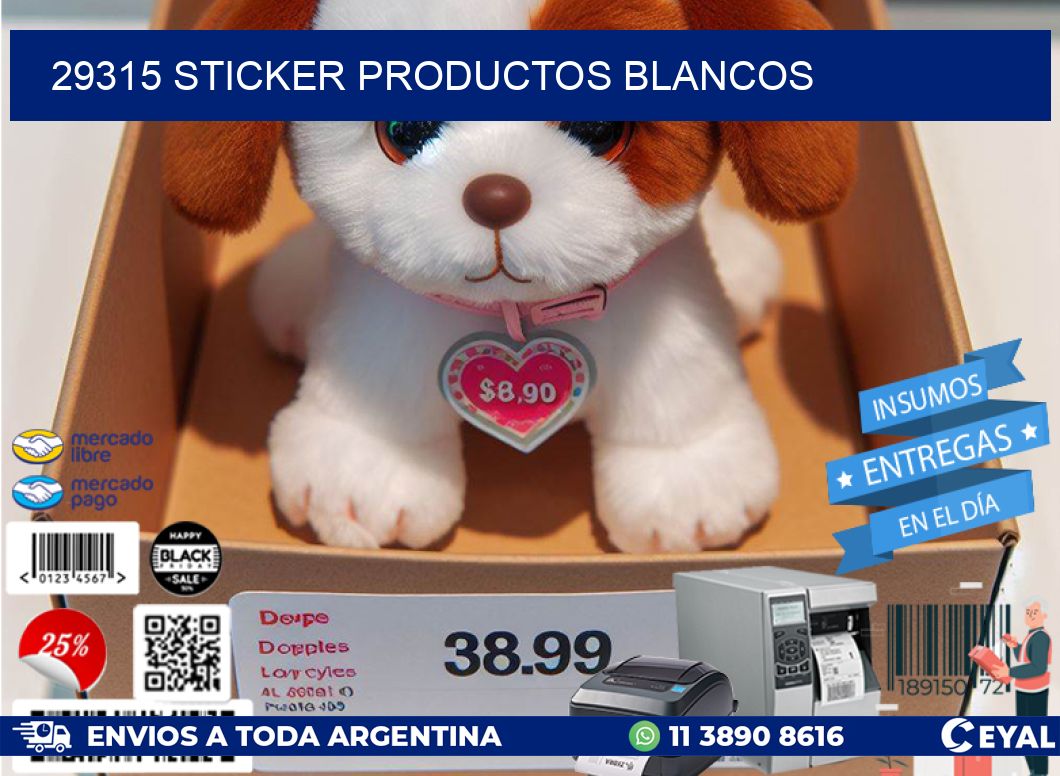 29315 STICKER PRODUCTOS BLANCOS