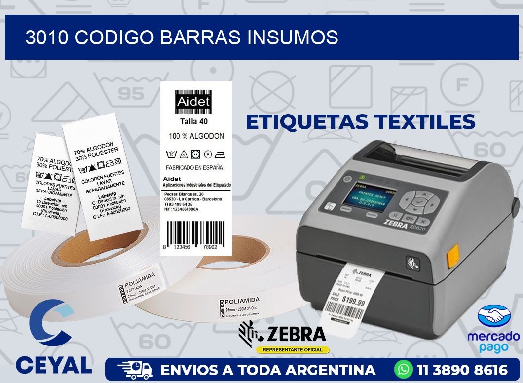 3010 CODIGO BARRAS INSUMOS