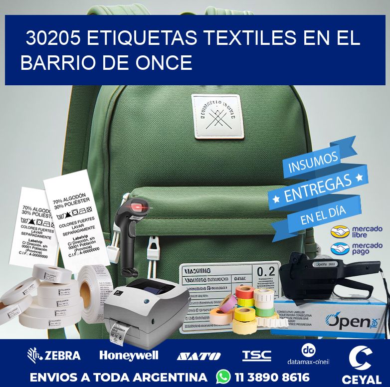 30205 ETIQUETAS TEXTILES EN EL BARRIO DE ONCE