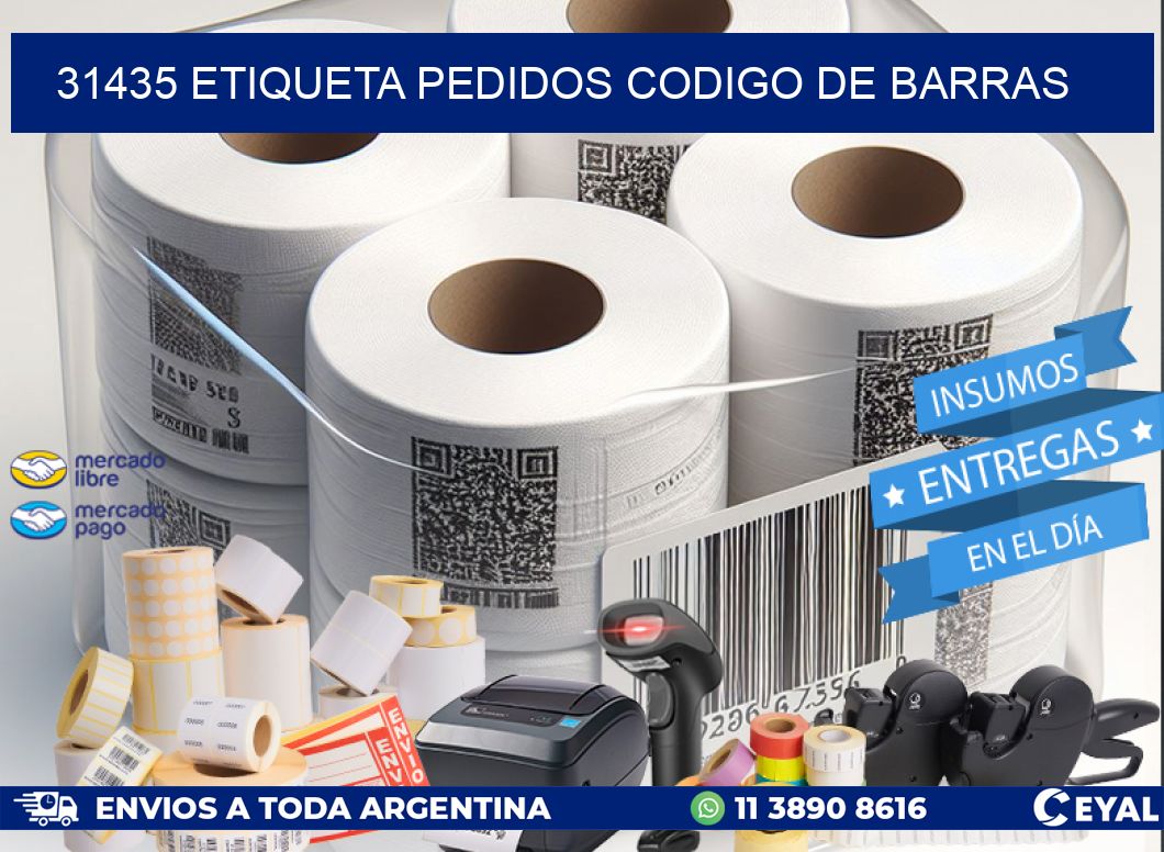 31435 etiqueta pedidos codigo de barras