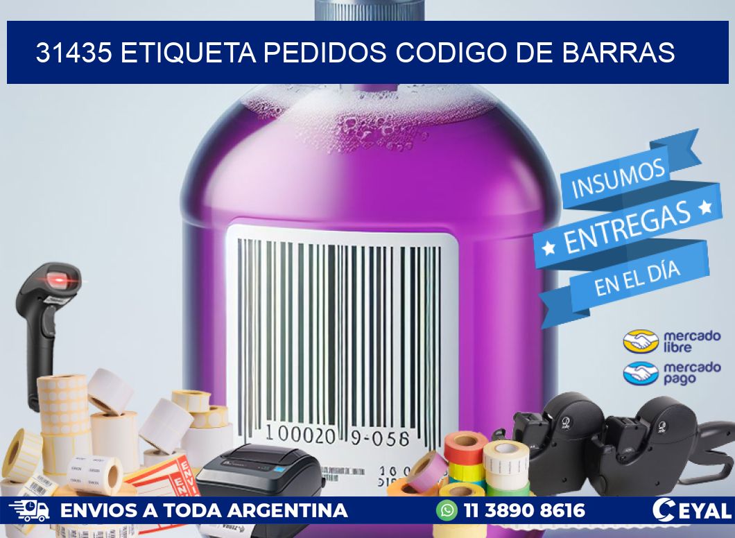 31435 etiqueta pedidos codigo de barras