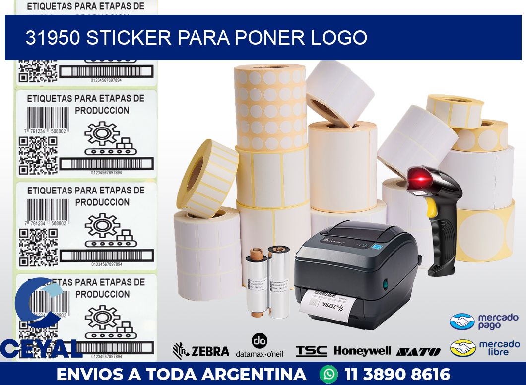 31950 STICKER PARA PONER LOGO