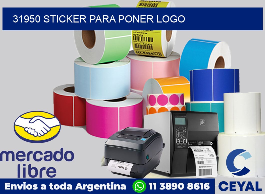 31950 STICKER PARA PONER LOGO