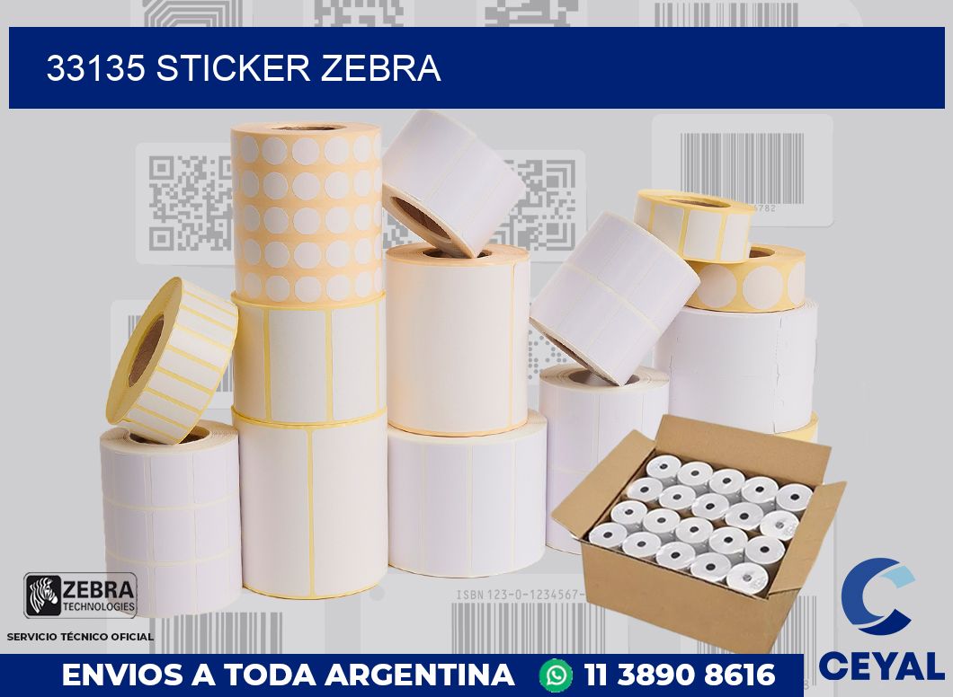 33135 sticker zebra
