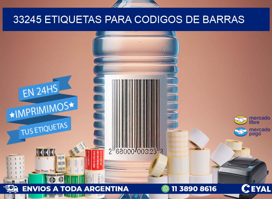 33245 ETIQUETAS PARA CODIGOS DE BARRAS
