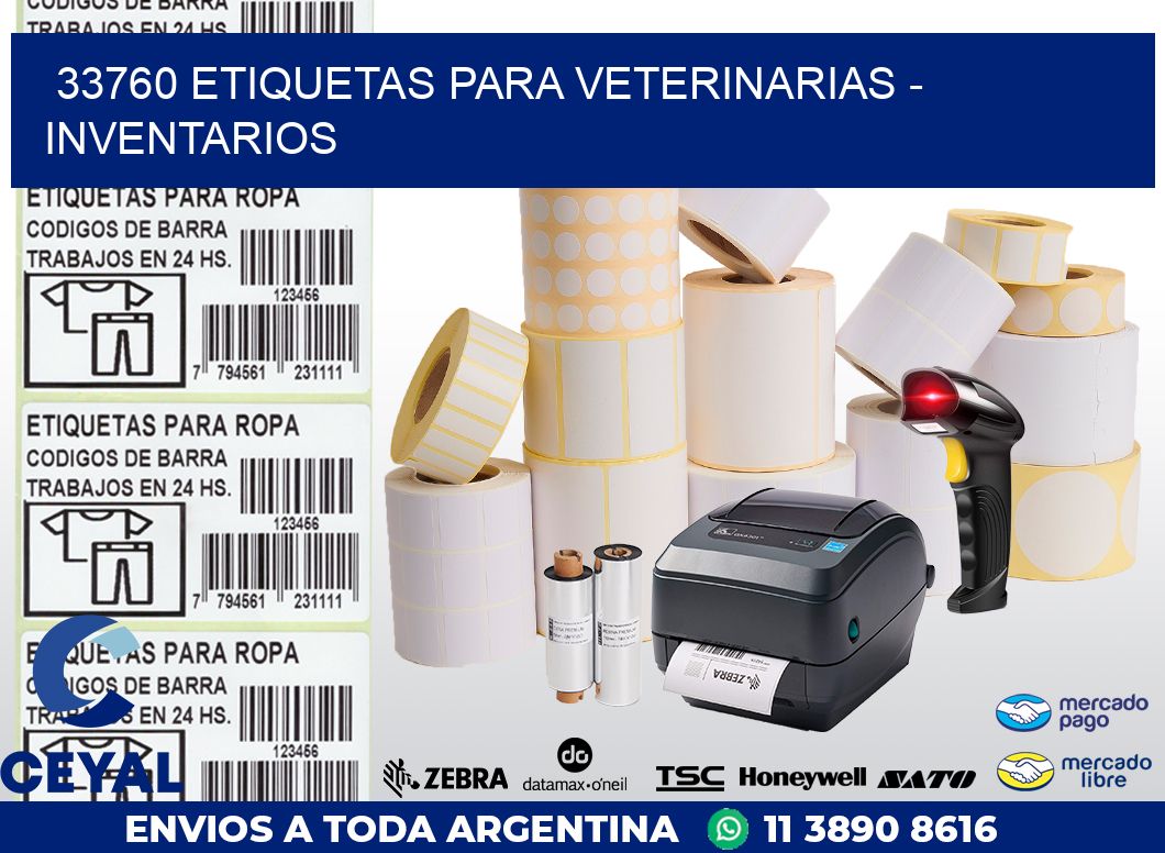33760 ETIQUETAS PARA VETERINARIAS - INVENTARIOS