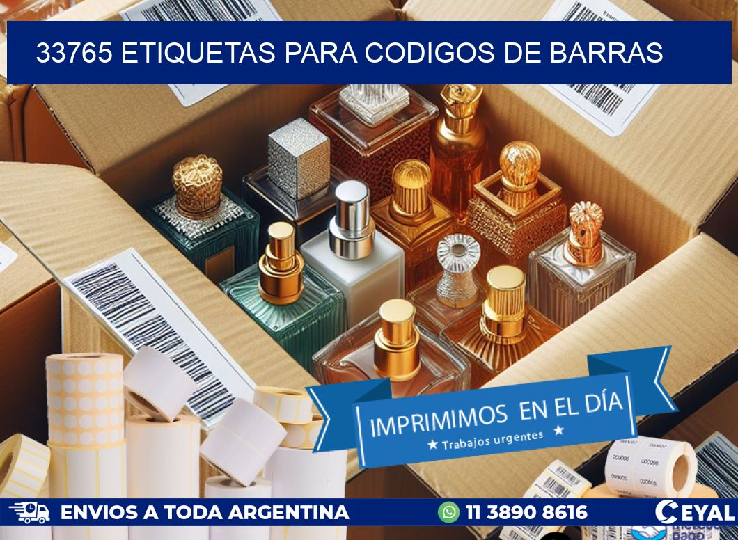 33765 ETIQUETAS PARA CODIGOS DE BARRAS