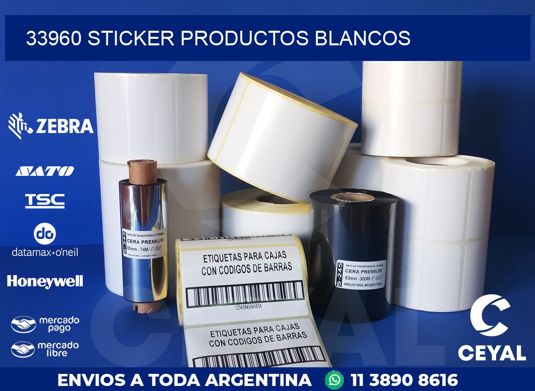33960 STICKER PRODUCTOS BLANCOS