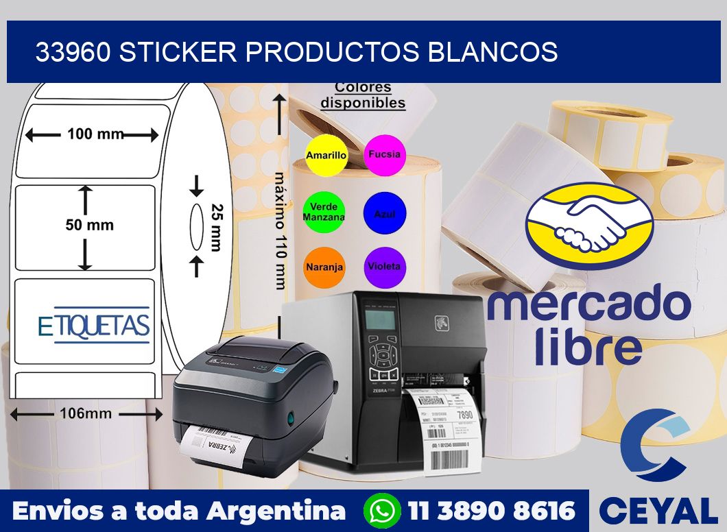 33960 STICKER PRODUCTOS BLANCOS