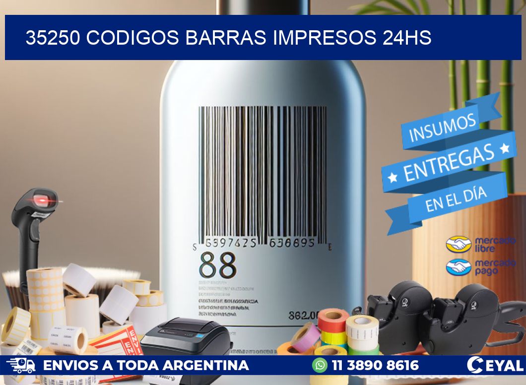 35250 Codigos barras impresos 24hs