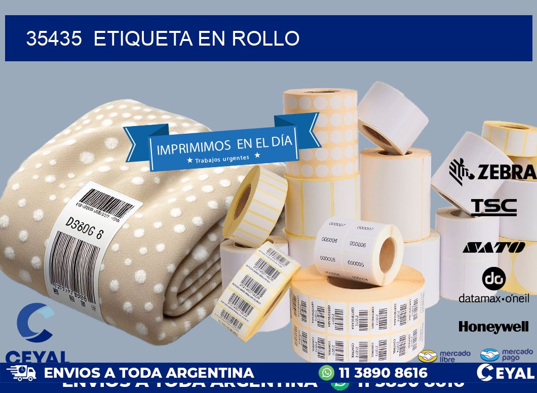 35435 etiqueta en rollo