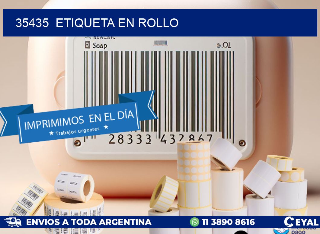 35435 etiqueta en rollo