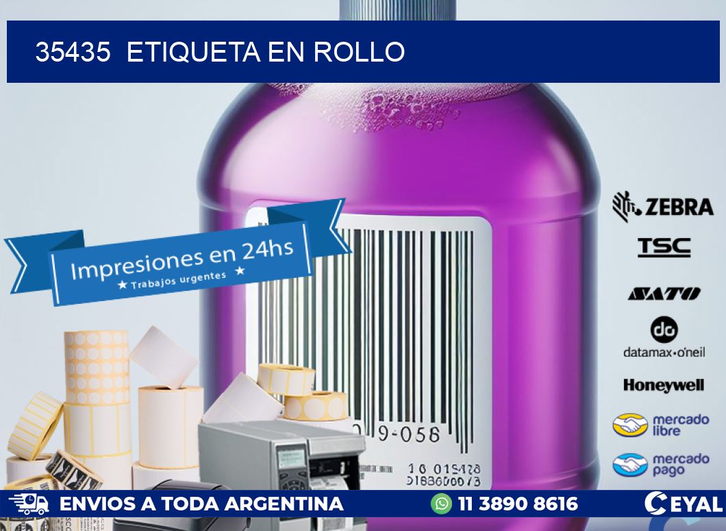 35435 etiqueta en rollo