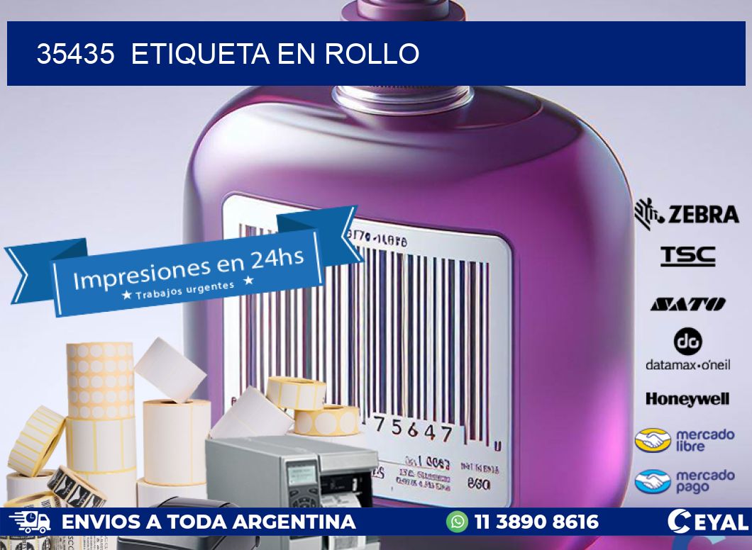 35435 etiqueta en rollo